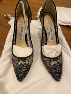 Jimmy CHOO 紺色レースパンプス　未使用 2026年最新】Jimmy Choo カラー：ネイビー系 レディース ハイヒール