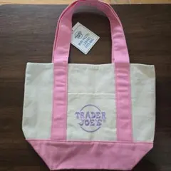 トレーダージョーズ　パステルミニトートバッグ　新品未使用　ピンク