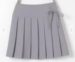 リボン付プリーツスカート