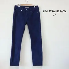 リーバイス LEVI STRAUSS & CO コーデュロイストレートパンツ 紺のサムネイル
