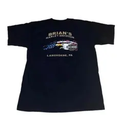 イーグル USA ハーレーダビッドソン Tシャツ ブラック 両面プリント