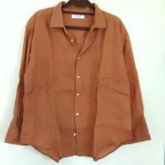 Mila Owen FRENCH LINEN リネンシャツ テラコッタのサムネイル