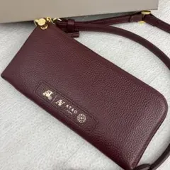 未使用級✨ ATAO アタオ バティ ショルダーウォレット 長財布 レザーのサムネイル