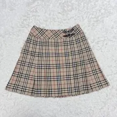 Burberryバーバリーノバチェックミニスカート後プリーツY2K160ASML