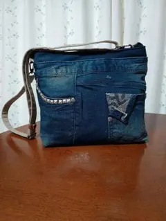 デニムリメイクショルダーバッグ