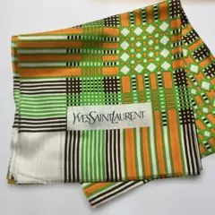 Yves Saint Laurent 幾何学模様スカーフ