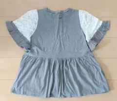 &LOVE　アンドラブ　QVC　グレーカットソー　サイズLのサムネイル