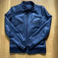 Haruf レザージャケット シングルライダースジャケット ブラック