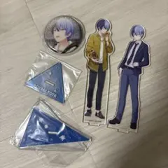 プロセカ 青柳冬弥 アクスタ　缶バッジ