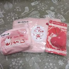 ハローキティ トートバッグ ポーチ バッグチャーム セット