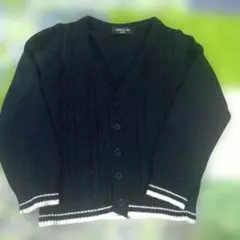 COMME CA ISM ネイビー カーディガン 100