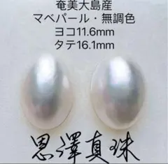 奄美大島産 マベパール・無調色 ヨコ11.6mm・タテ16.1mm 2026年最新】奄美大島 真珠の人気アイテム - メルカリ