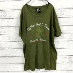 88TEES✨ Tシャツ【XL】刺繍ロゴ　ゆったり　半袖　グリーンのサムネイル