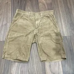 コーデュロイショートパンツ ベージュのサムネイル