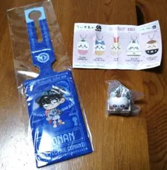 くら寿司コラボ 名探偵コナンラゲッジタグ青、ちいかわモモンガ セット【最終価格】