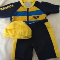 男の子用水着、水泳帽、ラッシュカード3点セット 　3歳用　100cmくらい