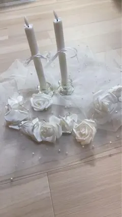 ウェルカムスペース 結婚式　LEDキャンドル・ガラスホルダー