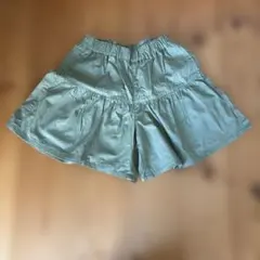 GU キッズ 女の子 150キュロットスカート グリーン