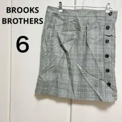 美品✨BROOKS BROTHERS【6】グレー系チェック タイトスカート