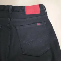 【EDWIN JERSEYS】ER22 Sサイズ スキニーデニム ブラック
