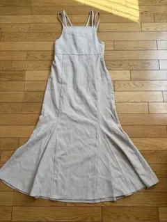 RETRO GIRLベージュ キャミソール ロングワンピース Fサイズ