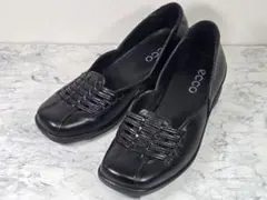 【良品】ecco　エコー★レザーコンフォートシューズ★23.0★本革★のサムネイル
