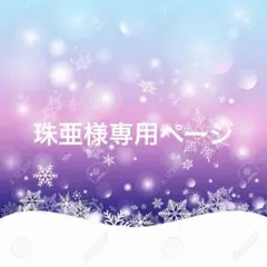 珠亜様専用ページ