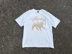 00s Old stussy ラスタライオン プリント Tシャツ　y2kのサムネイル