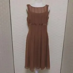 タルボット　シルク　ビジュー　ノースリーブ　パーティ 大きいサイズ