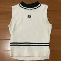 リップサービス　バイカラーラインLPノースリニット