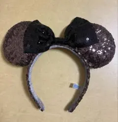 ミニーマウス風スパンコールカチューシャ