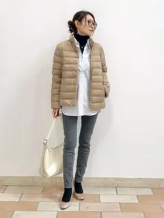 UNIQLO ユニクロ ウルトラライトダウンジャケット ベージュ L