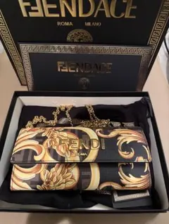 FENDACE FENDI VERSACE長財布 チェーンウォレット - メルカリ