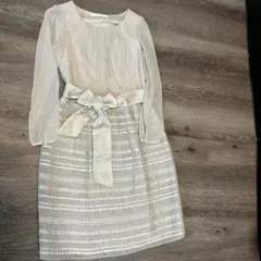 NATURAL BEAUTY 長袖ワンピース 36 未使用に近い