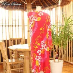 ラスト1点 アジアン雑貨 パレオ マルチカバー 布 フリンジ付き レッド 10