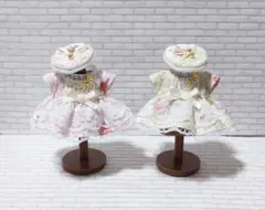 ハンドメイド　ミニチュアドール服　女の子　おそろいお洋服セット