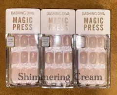 DASHINGDIVA MAGICPRESS ピンクベージュ ネイルチップ3箱