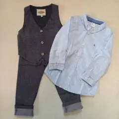 フォーマルセット ベスト シャツ パンツ　100㎝