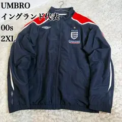 アンブロ イングランド代表 ナイロンジャケット サッカー 2XL 紺 16129