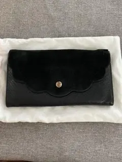 ペ*♡様 SEE BY CHLOE 長財布 ブラック スエード パイソン型押しのサムネイル