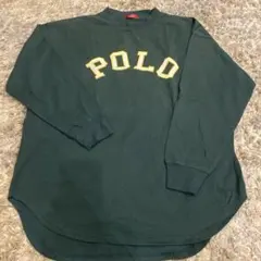 激安！SALE可愛いPolo ダークグリーン 長袖Tシャツ