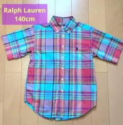 Ralph Lauren 半袖チェックシャツ 140cm