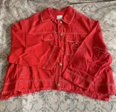 ALONE inc. Rayon Shirt Dots Long RED - メルカリ