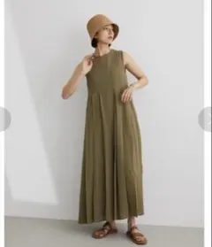 STYLEMIXER ワイドプリーツオールインワン(取り外し可能ベルト付き)のサムネイル