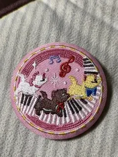 ディズニー刺繍缶バッジ 2おしゃれキャット