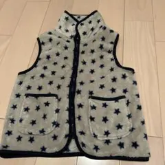 フリース スリーパー グレー 星柄