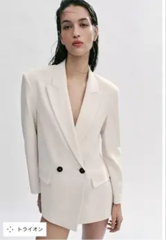 【ZARA】ダブルブレストオーバーサイズブレザー