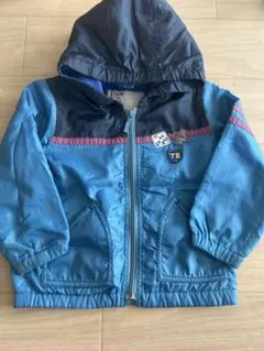 起毛　フリース　アウター　90 ブルー　青　ティンカーベル　水色