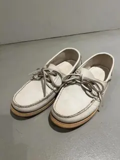パラブーツ デッキシューズ バース paraboot barth UK6 白のサムネイル