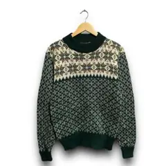 【S】【90年代】Gina De Roma Knits 総柄ニット　アクリル